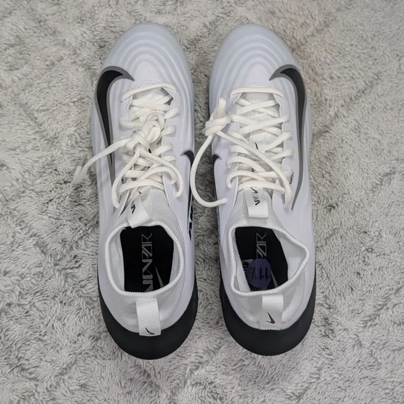 Nike Air Zoom Vapor Pro 1 White Black Football Cleats Mens Sz 11.5 IB2495-105